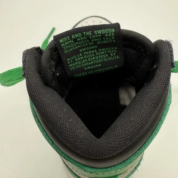 Jordan Kids Sneakers Black, White, and Green - Picture 10 of 15